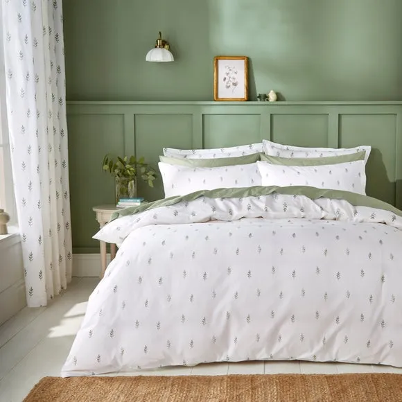 Harper Stem Floral 144 Thread Count 100% Cotton Duvet Cover & Pillowcase Set 3
