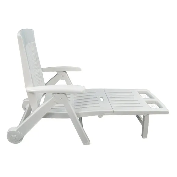 Trabella Potenza Foldable Sun Lounger with Wheels 5