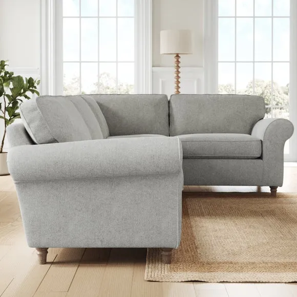 Flori Soft Chenille Corner Sofa 2