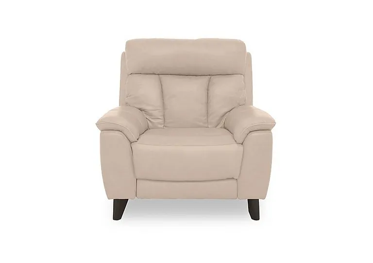 Dreamer Leather Armchair - BV Pebble