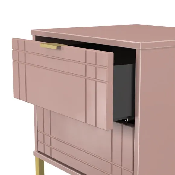 Darlton 2 Drawer Bedside Table 6