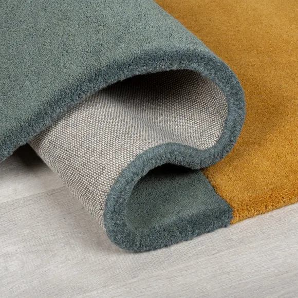 Lozenge Abstract Shaped Wool Rug 5