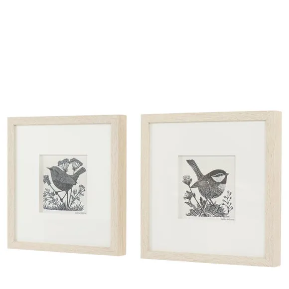 Cedar and Sage Set of 2 Winged Typography Framed Wall Art 2