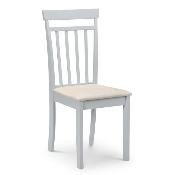 Coast Set of 2 Dining Chairs, Faux Linen 3