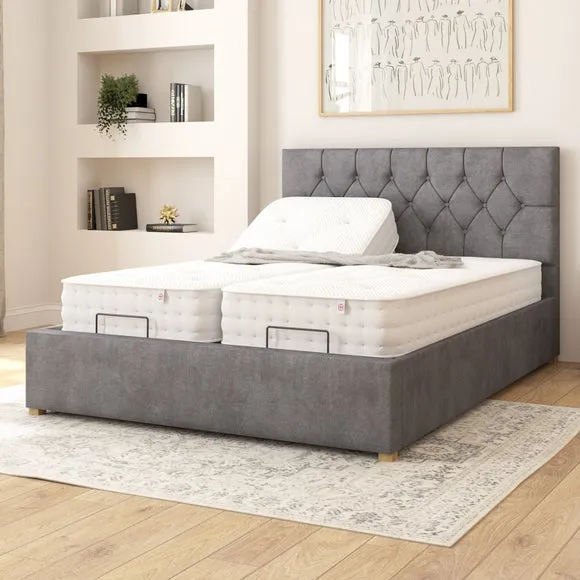 Olivier Plush Velvet Adjustable Bed 2