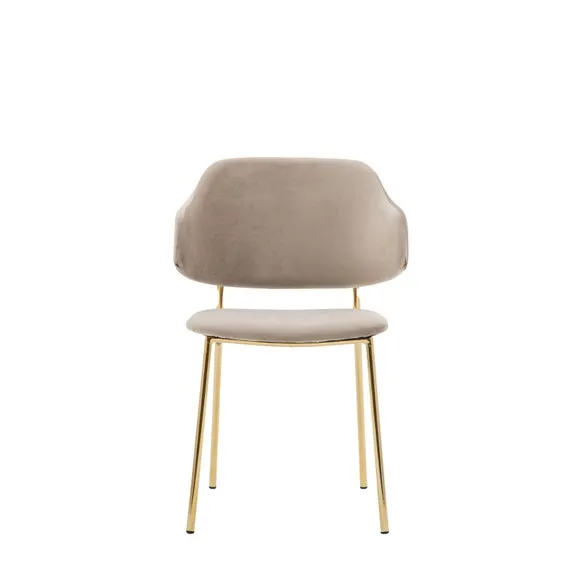 Set of 2 Wiscon Velvet Dining Chairs 4