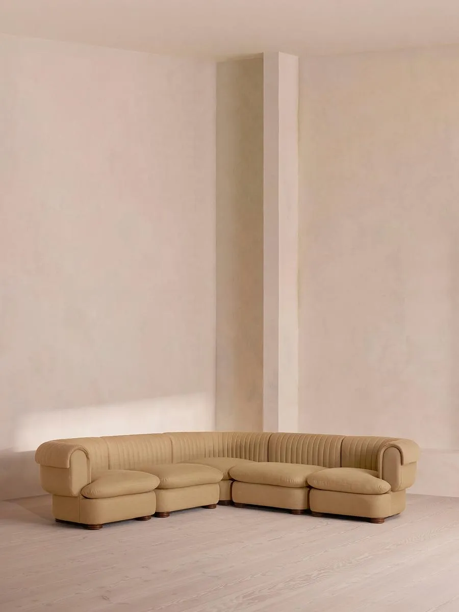 Rava Modular Sofa, Corner Sofa, Linen, Wheat