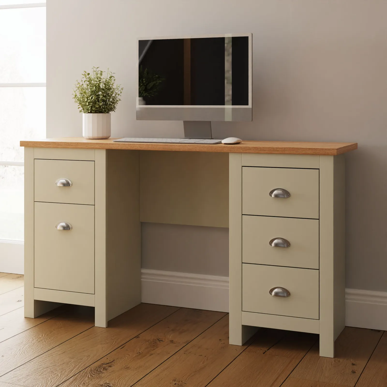 GFW Lancaster Study Desk in Cream 2