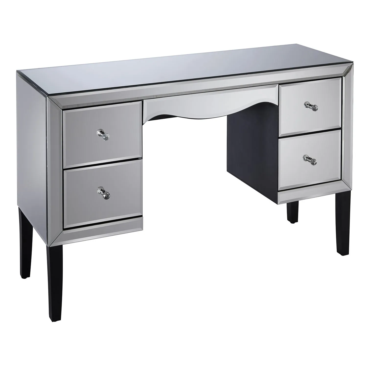 Palermo 4 Drawer Dressing Table Silver