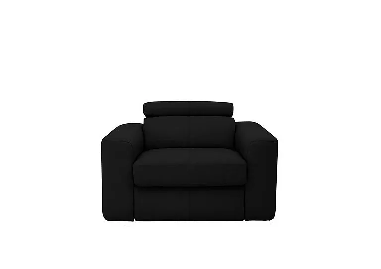 Infinity Leather Armchair - Classic Black