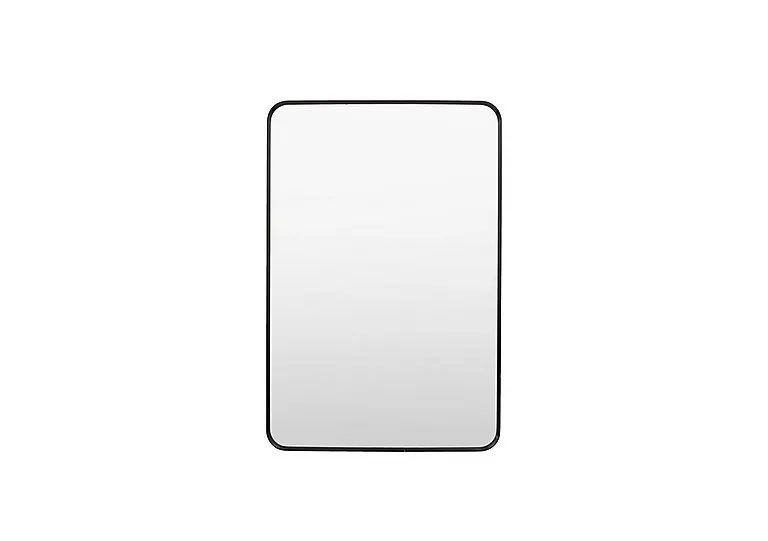 Heston Rectangular Mirror - Black