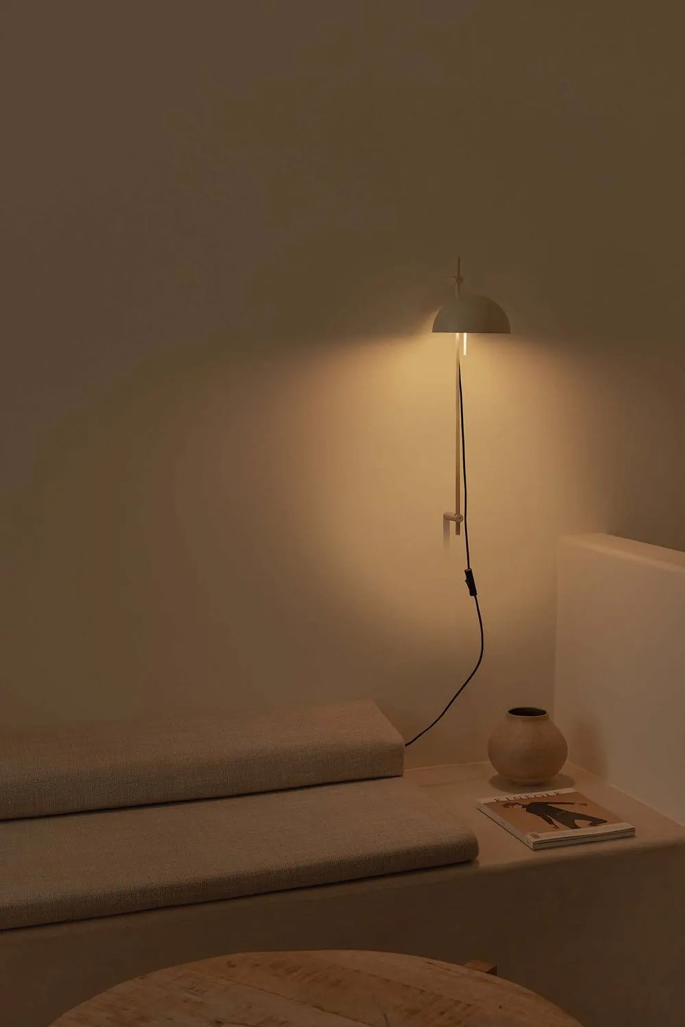 Netlighting Matilda Adjustable Dome Wall Lamp Beige 1x E14 2