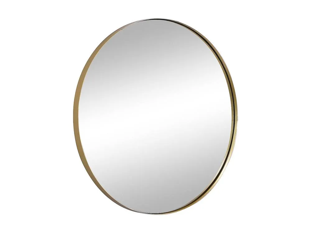 Vente-unique Round Metal Wall Mirror - D.80 Cm - Gilded - JAFFREL in Gold 5