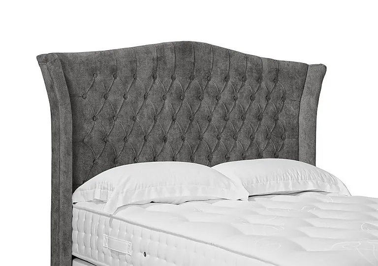 Artisan Collection Haven High Floor Standing Headboard - Double - Daytona Pebble