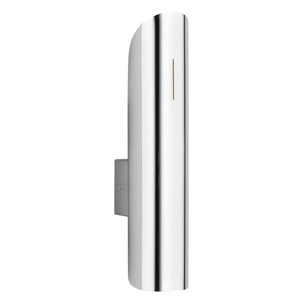 Netlighting Akron Up & Down Wall Lamp Chrome in Grey