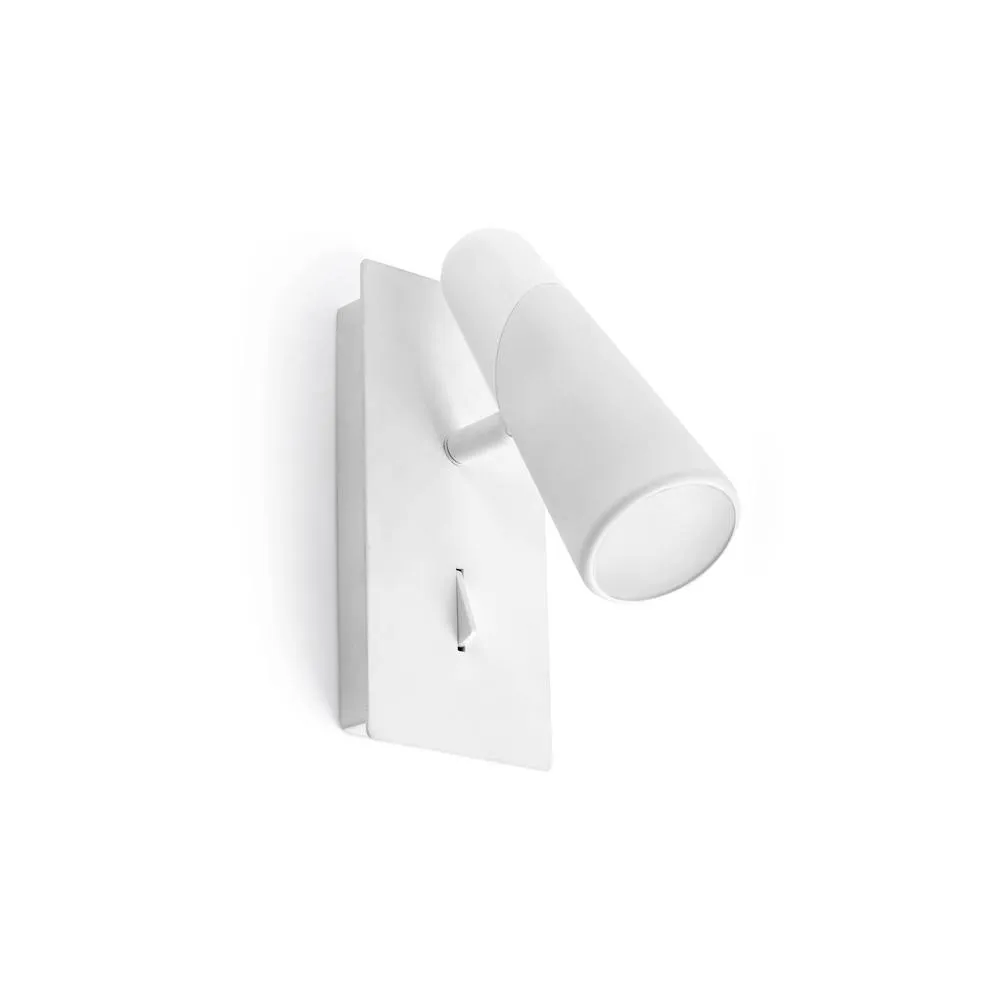 Netlighting Lao LED 1 Light Indoor Adjustable Wall Spotlight White