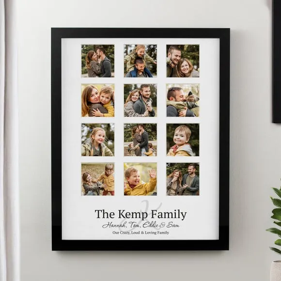 Personalised Family Multi Photo Frame