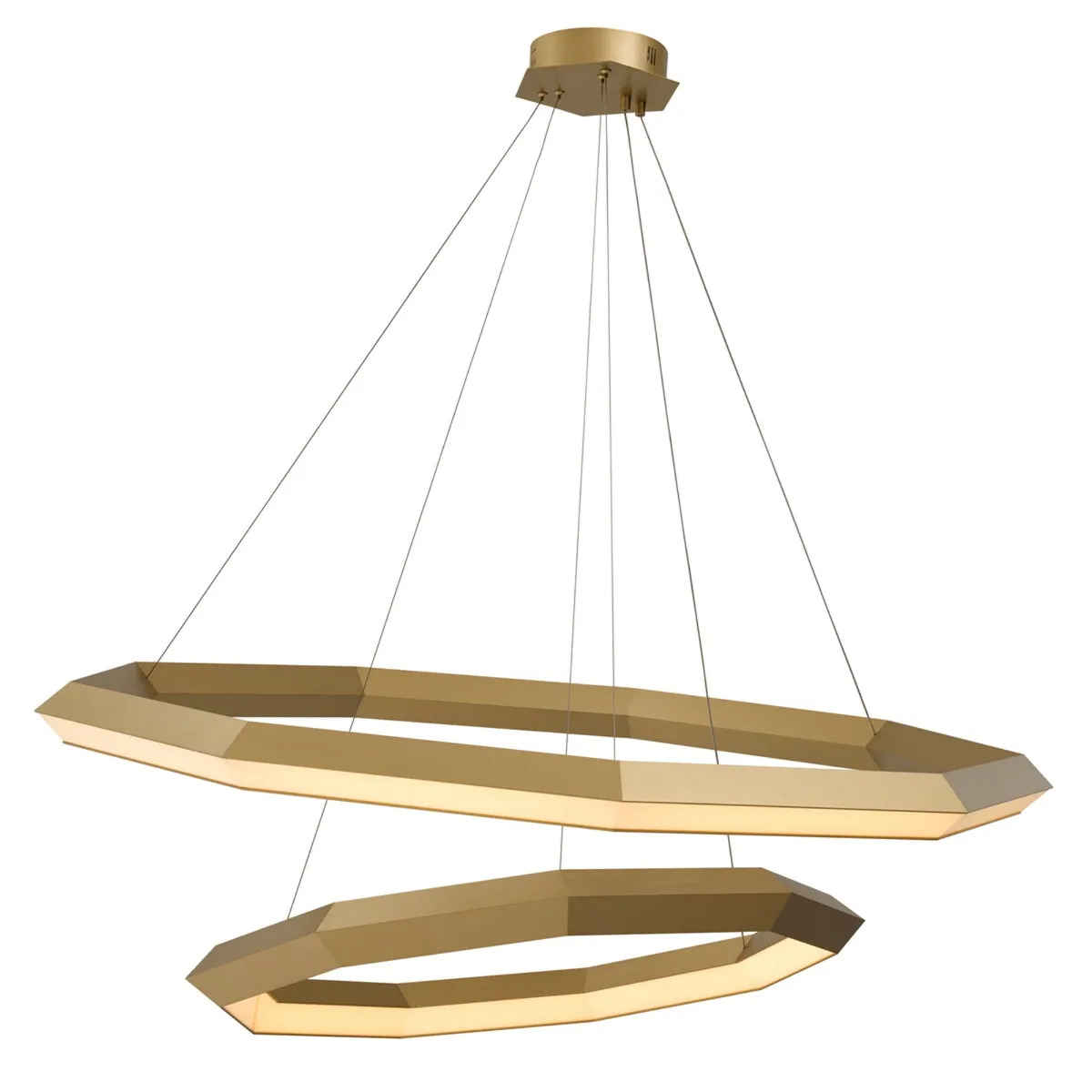 Eichholtz Helvetia Chandelier Antique Brass Finish Metal | Barker & Stonehouse 4