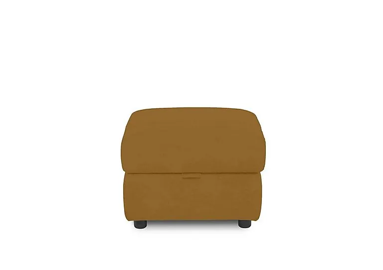 Sloane Fabric Storage Footstool - Opulence Saffron