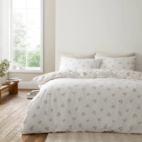 Bianca Thea Floral 200 Thread Count 100% Cotton Duvet Cover & Pillowcase Set 2