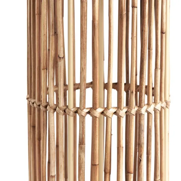 Sorbus Natural Ribbed Table Lamp 5