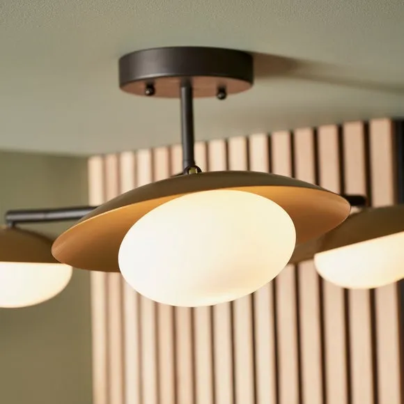 Vogue Rutter 3 Light Semi Flush Ceiling Light 3