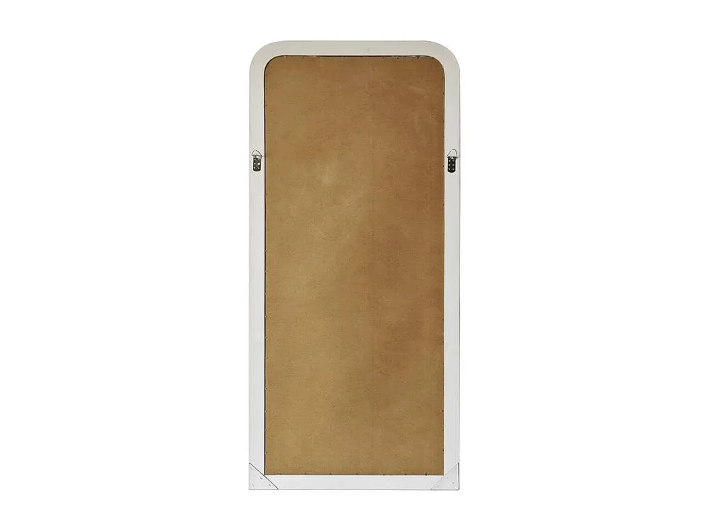 Vente-unique Large Paulownia Wood Mirror - L80 X H180 Cm - Matt White - HELOISE 6