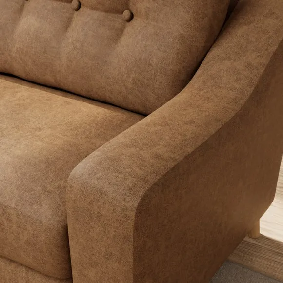 Baxter II Arizona Faux Leather 3 Seater Sofa 4
