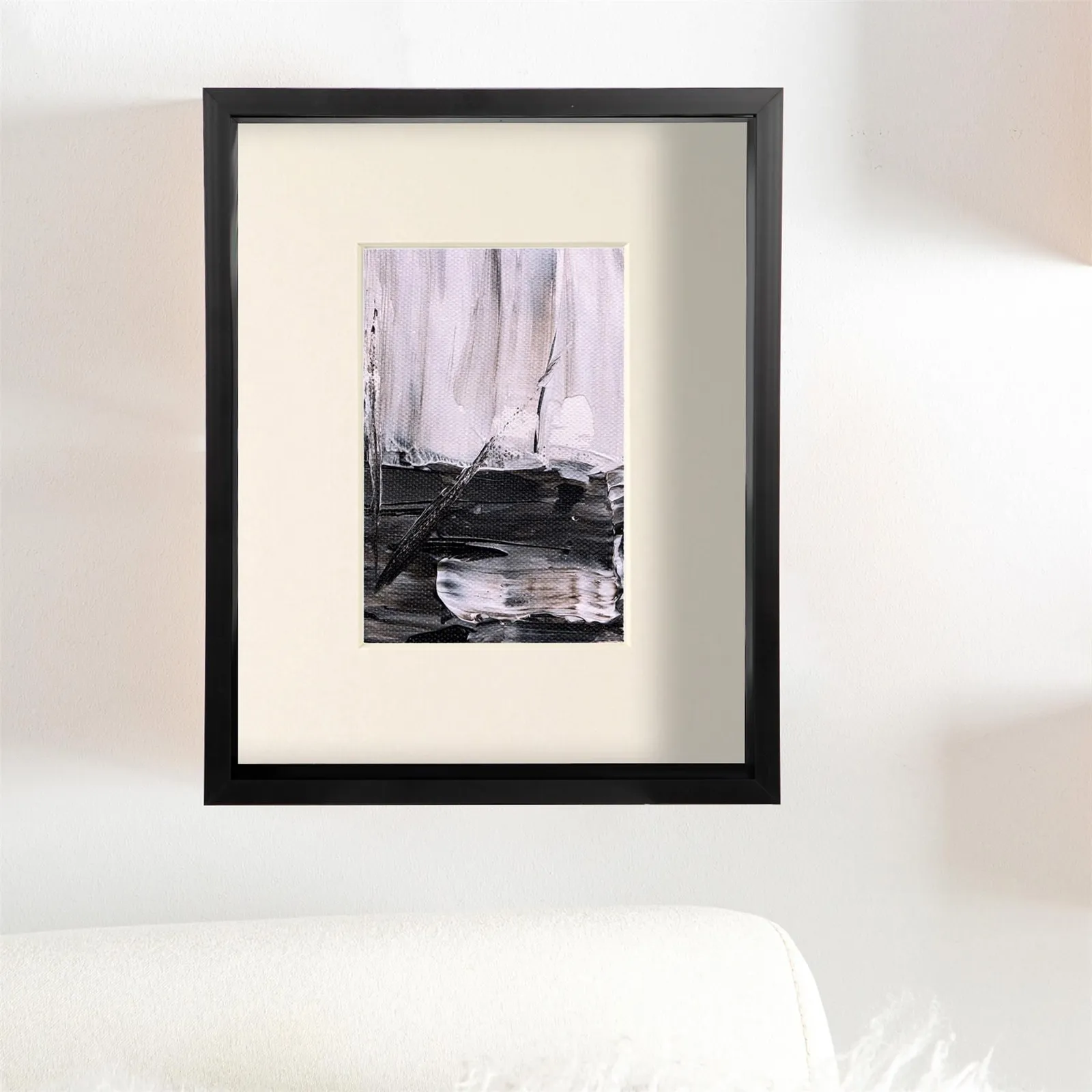 Nicola Spring 8" x 10" 3D Deep Box Photo Frames - 4" x 6" Mount - Black - Pack of 2 in Ivory 6