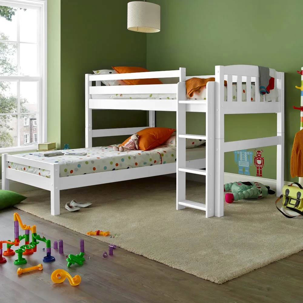 Max - Single - 6-in-1 Combination Bed - White - Wooden - 3ft - Happy Beds 1