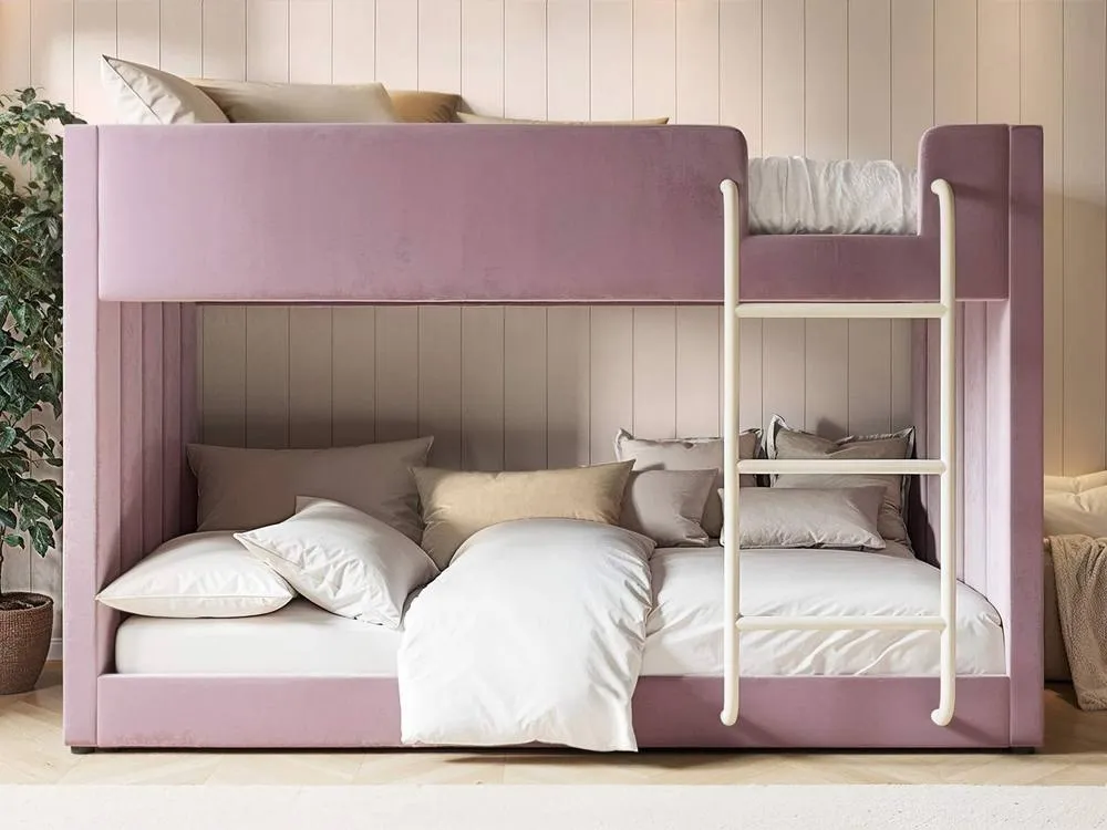 Flair Eden Fabric Bunk Bed in Pink 2