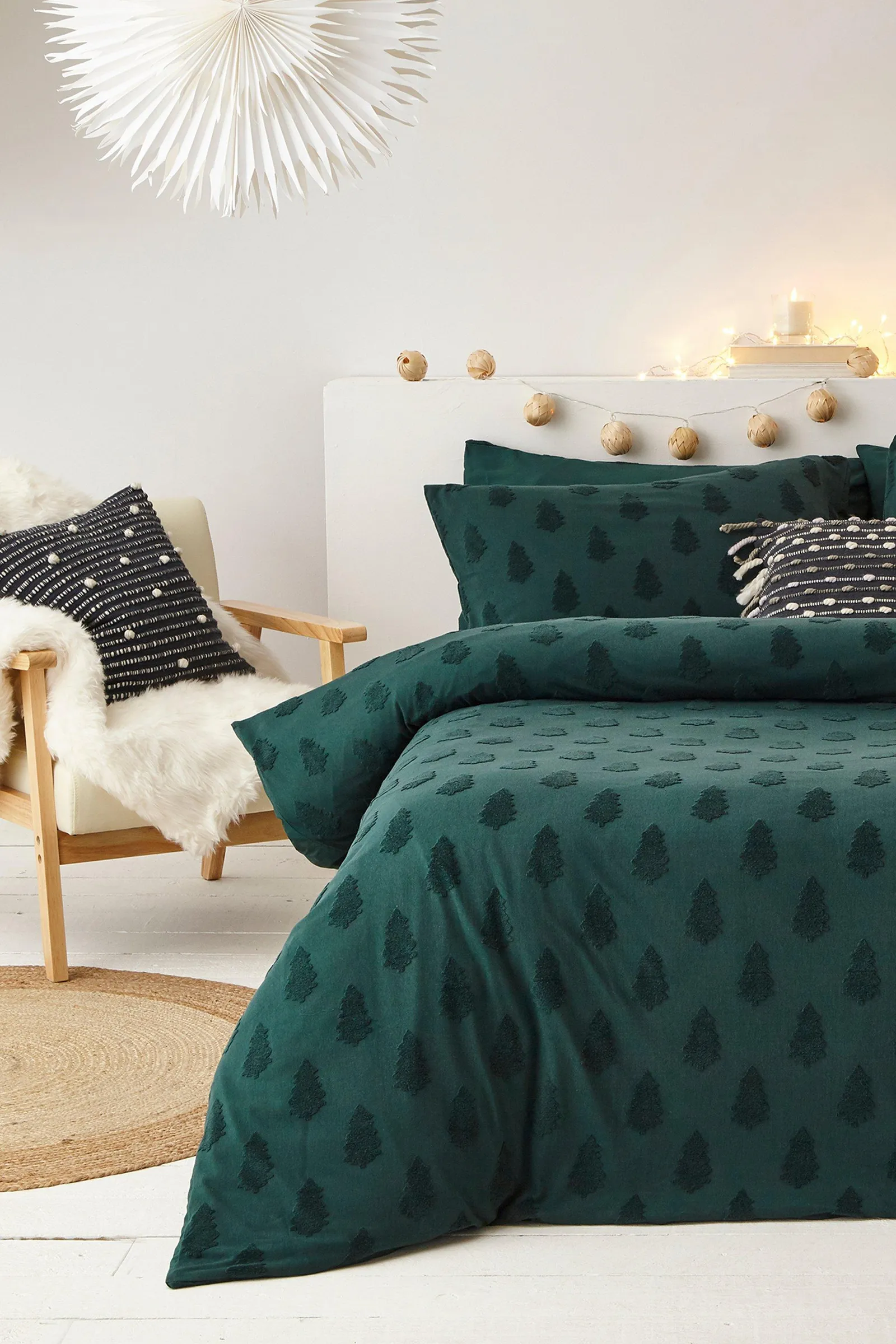 Tufted Tree Single Duvet Set