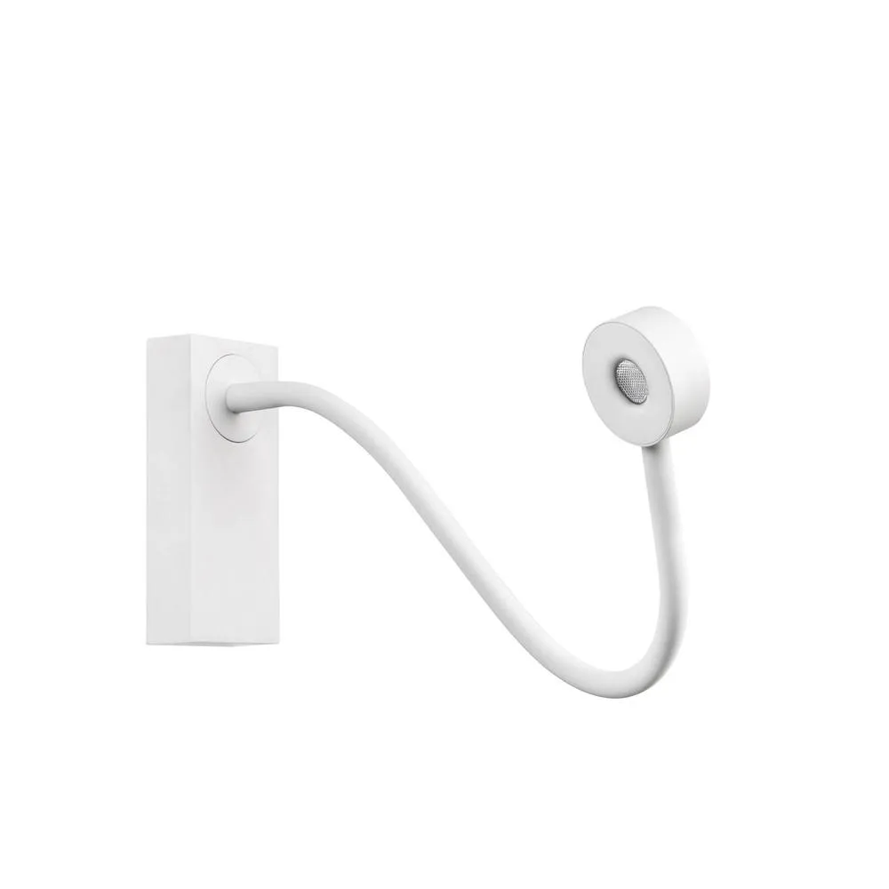 Netlighting Link LED Adjustable Wall Reading Light White Touch dimmer 175lm 2700K