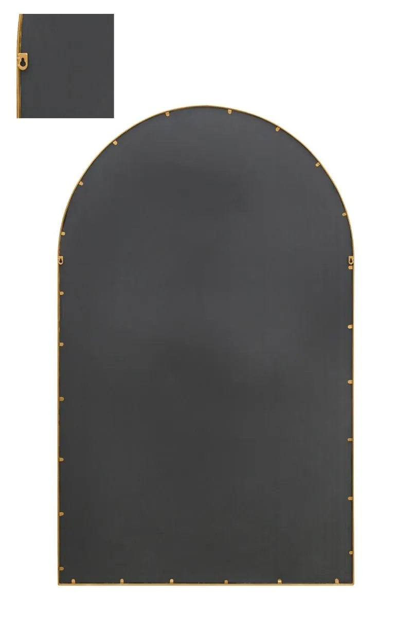 MirrorOutlet Gold Framed Arched Window Garden Mirror 75" X 47" 190 x 120CM 4