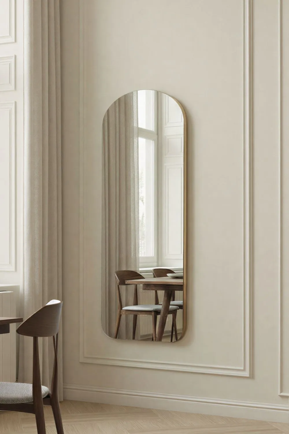 Yearn Mirrors Soho Curved Arch Full Length Mirror Gold