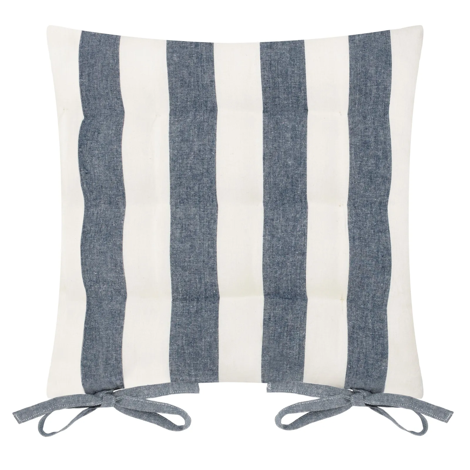 Yard Hayle Striped 100% Cotton Seat Pads - 2 Pack in Navy 3