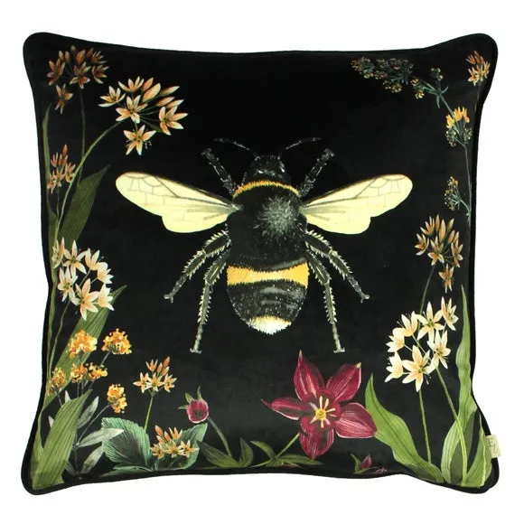 Midnight Garden Bee Cushion 2