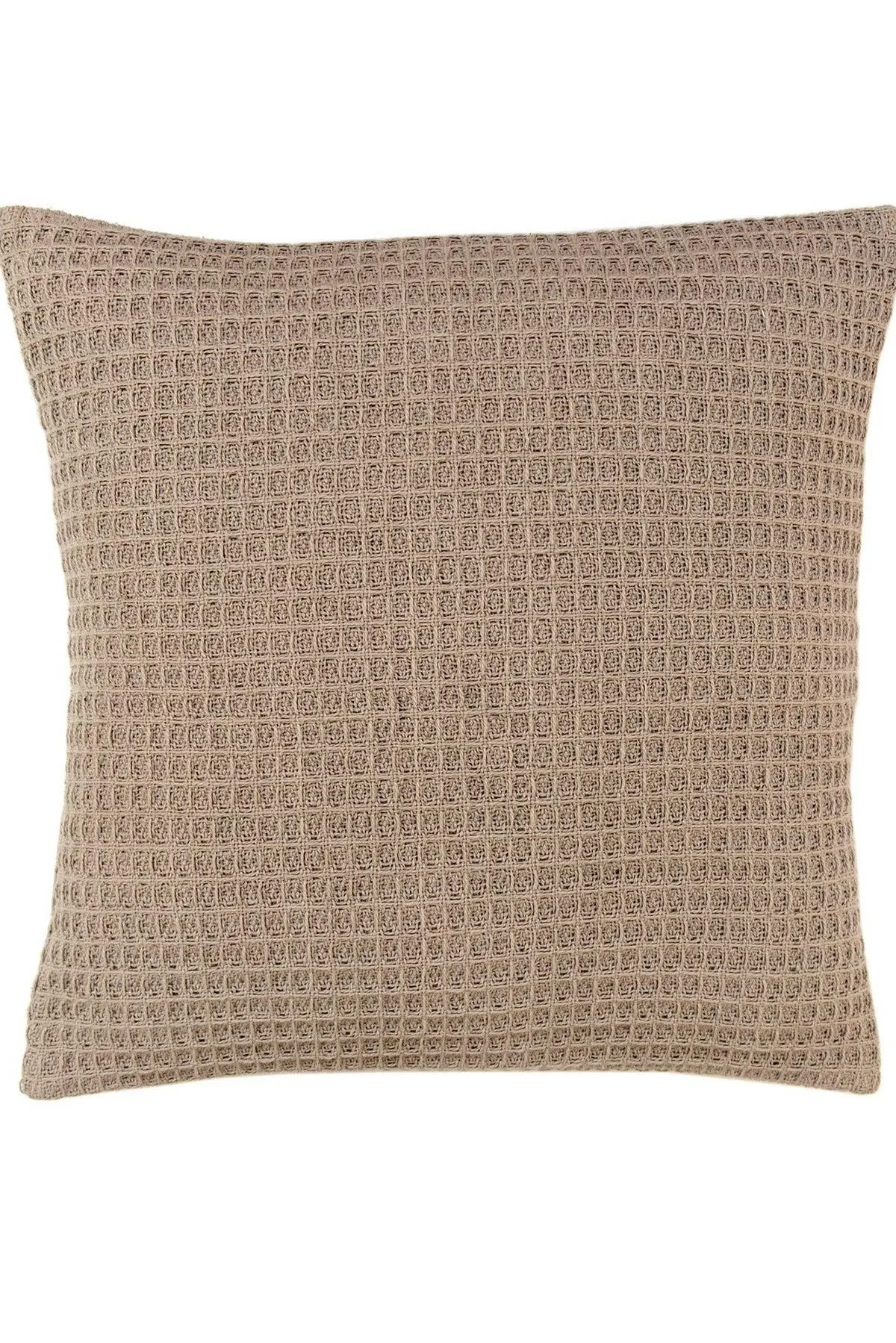 Appletree 'Bruges' Filled Cushion With Geo Waffle Texture in Natural