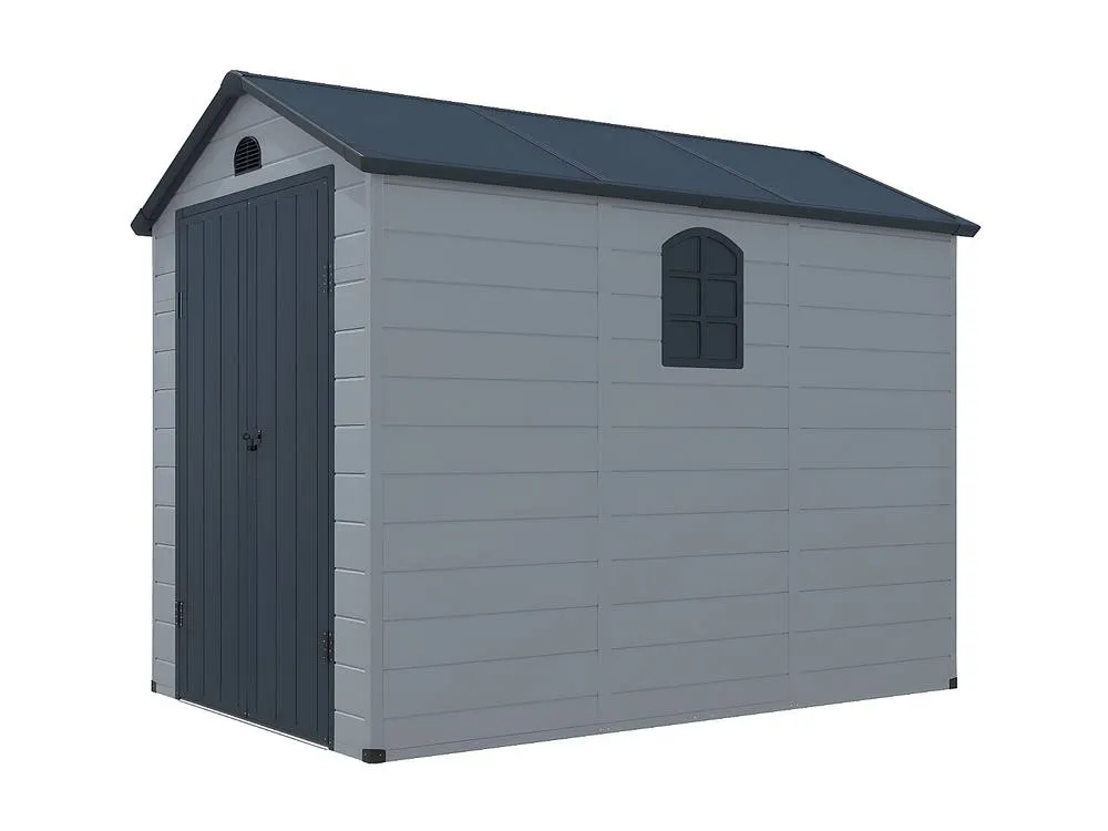 Vente-unique Grey Resin Garden Shed - 5.32 M² - CESIO in Light Grey 4