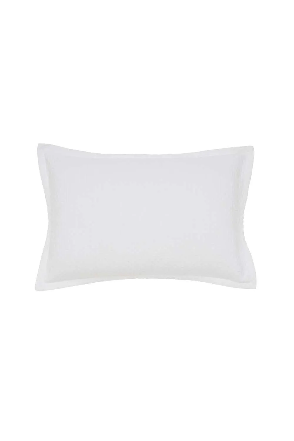 Murmur 'Hush' Cotton Percale Oxford Pillowcase in White