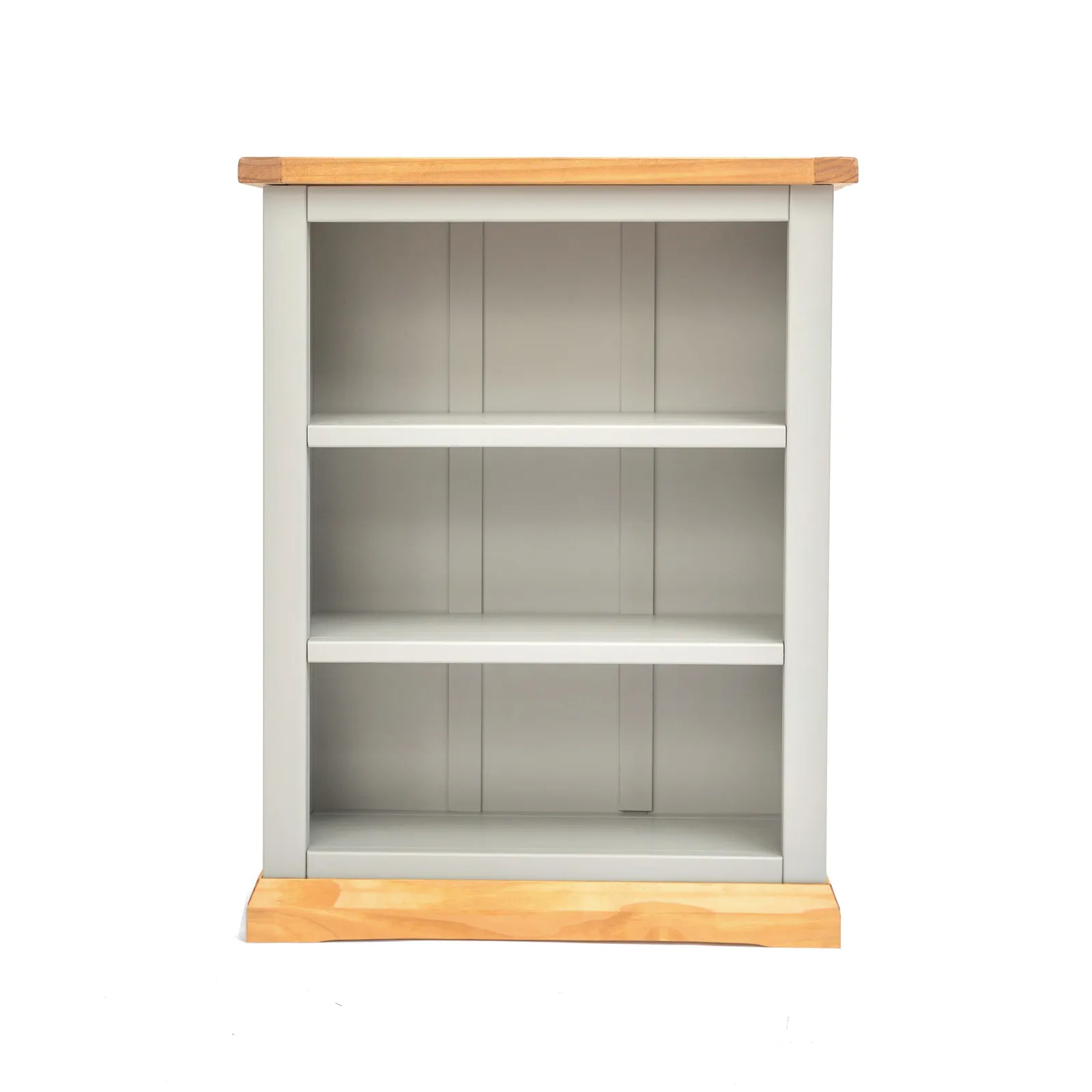 Cabinet Bits Bookcase with Plinth 90x70x25cm in Light Grey