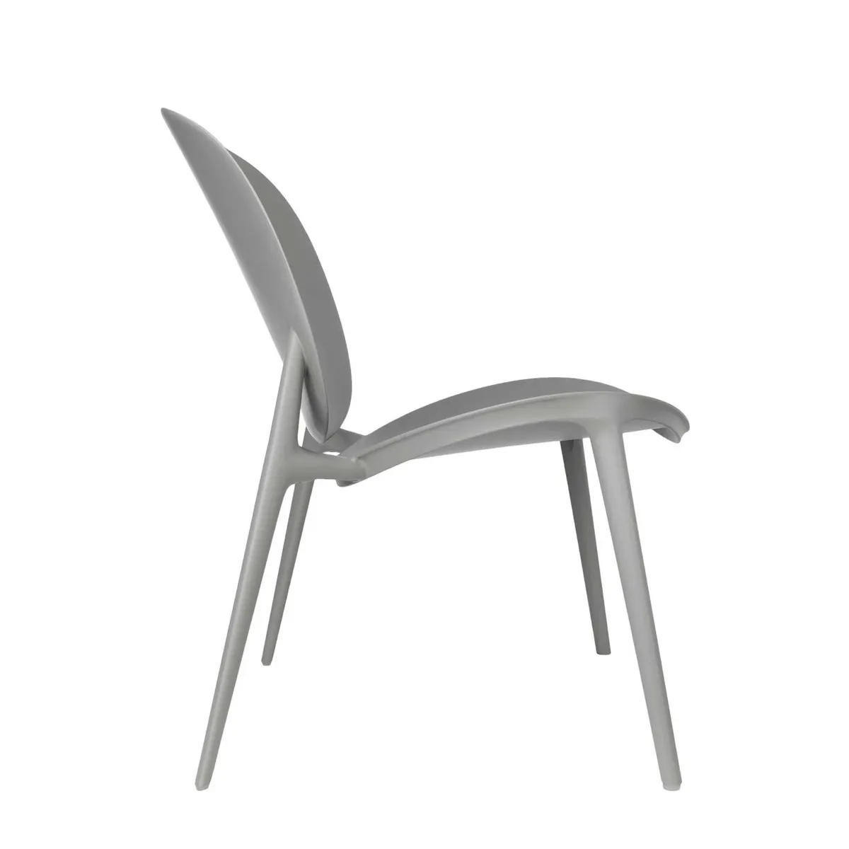 Kartell Be Bop Lounge Chair, Grey Plastic | Barker & Stonehouse 4