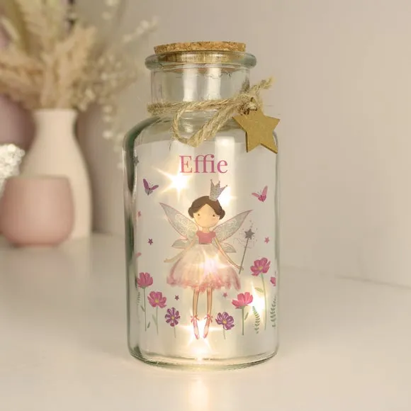 Personalised Fairy Princess LED Light Up Jar
