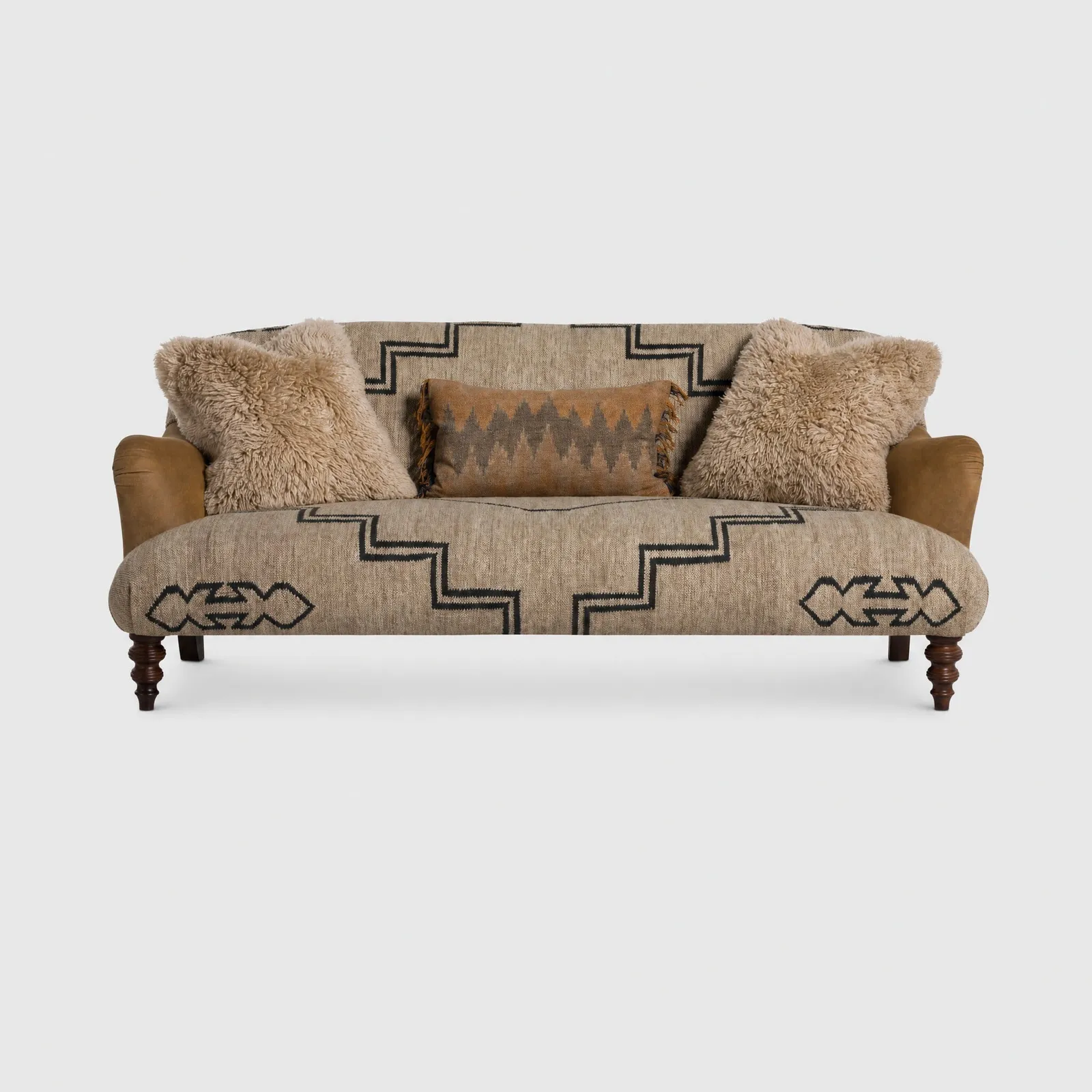 Tetrad Dakota Midi Sofa Cherokee Rug/Comanche Rawhide, Neutral Fabric | Barker & Stonehouse