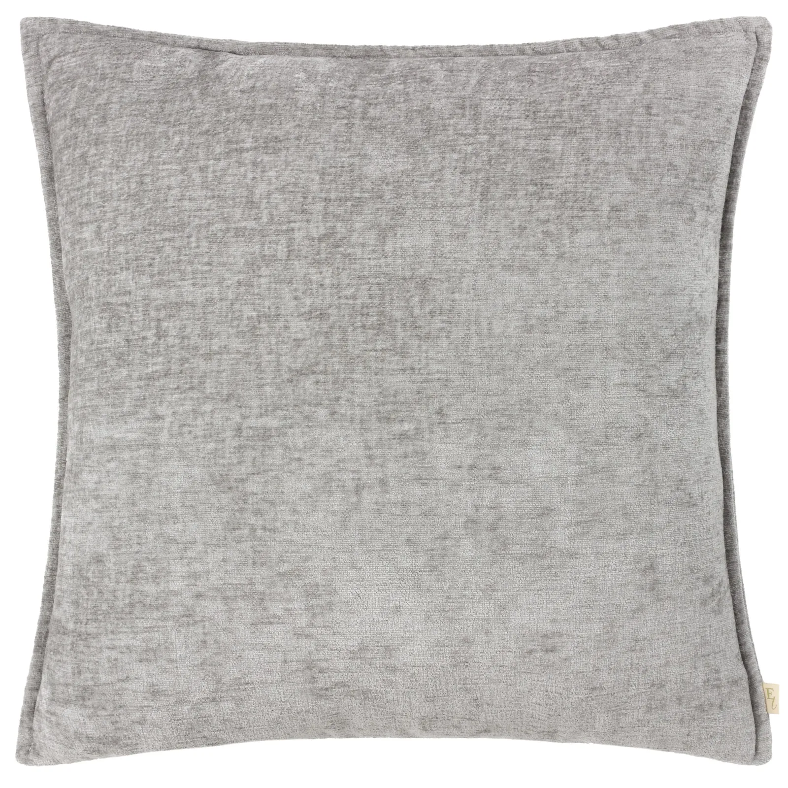 Evans Lichfield Buxton Chenille Reversible Square Cushion in Grey