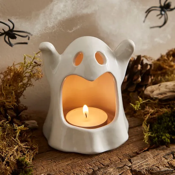 Ceramic Ghost Candle Holder 2