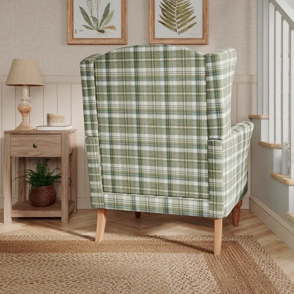 Charnwood Check Grande Armchair 2