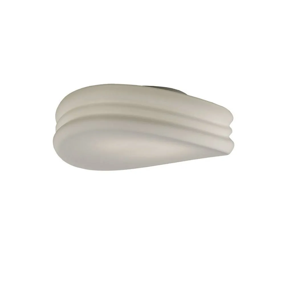 Netlighting Mediterraneo Ceiling Wall 3 Light E27 Large Frosted White Glass