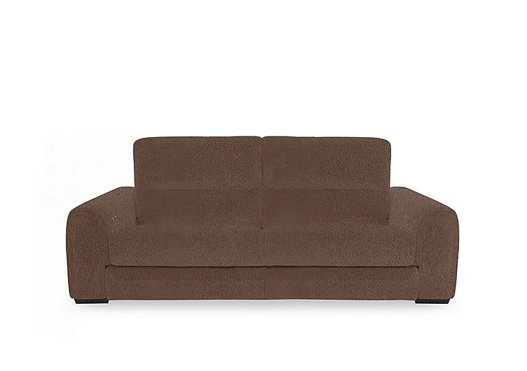Flex Fabric 3 Seater Sofa Bed with Storage Arms - Hazelnut