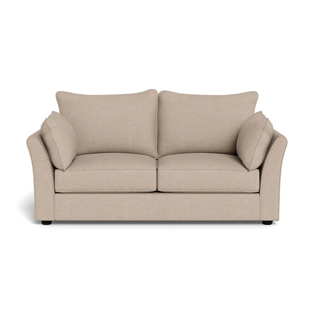 Heal's Tailor 3 Seater Sofa Boucle Tweed Pearl Black Feet 1